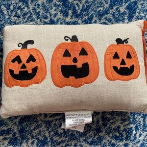Hyde & EEK! Boutique - pumpkin lumbar throw pillow halloween
